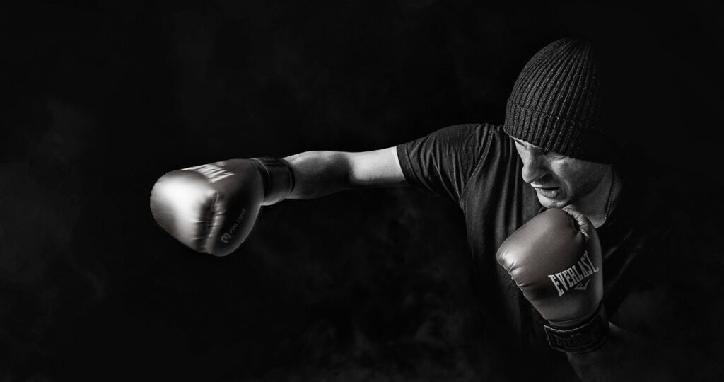 entrenamiento en clases de boxeo